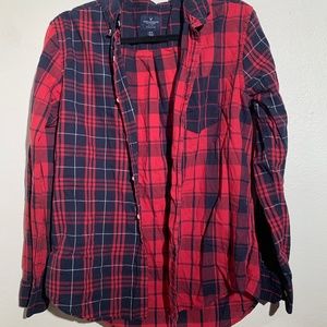 American Eagle Plaid Button Up